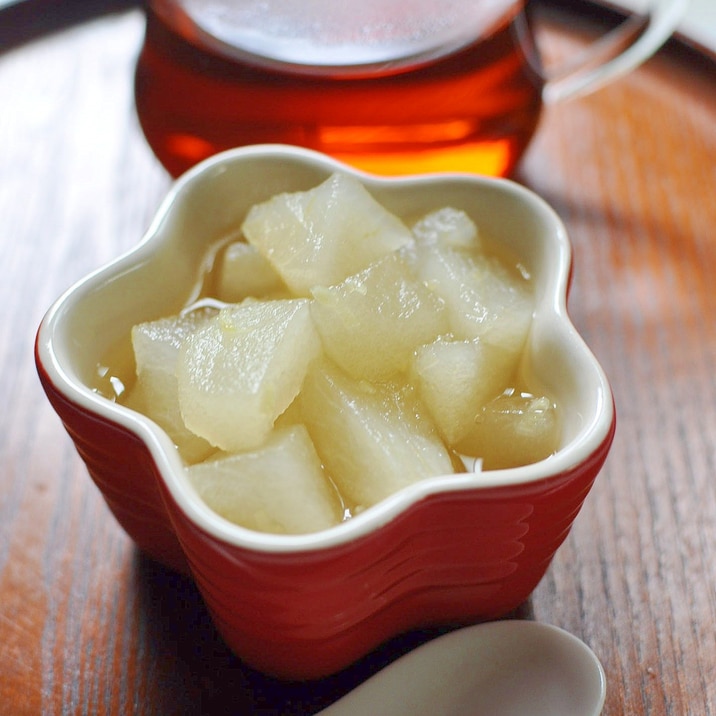 喉のイガイガに 和梨のはちみつ生姜 レシピ 作り方 By ねこすけ 楽天レシピ